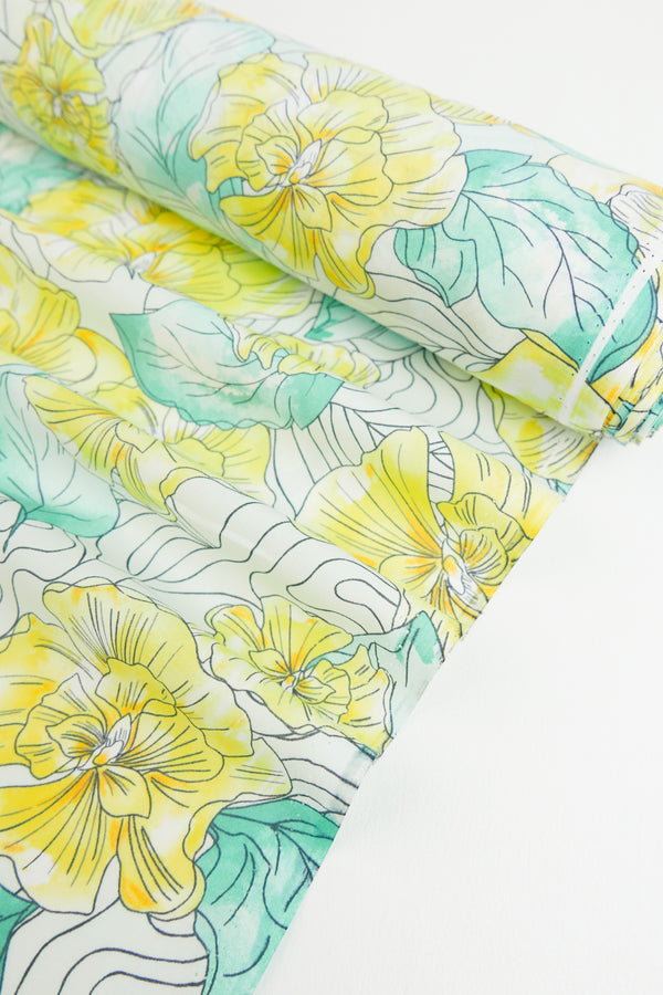 Jubilee - Cotton Voile Print | Canary
