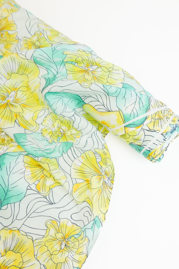 Jubilee - Cotton Voile Print | Canary