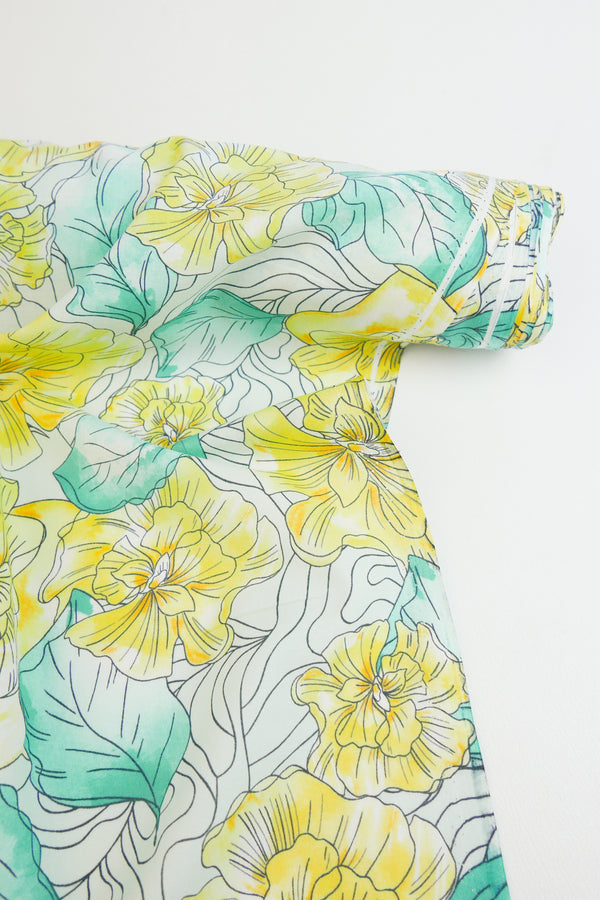 Jubilee - Cotton Voile Print | Canary