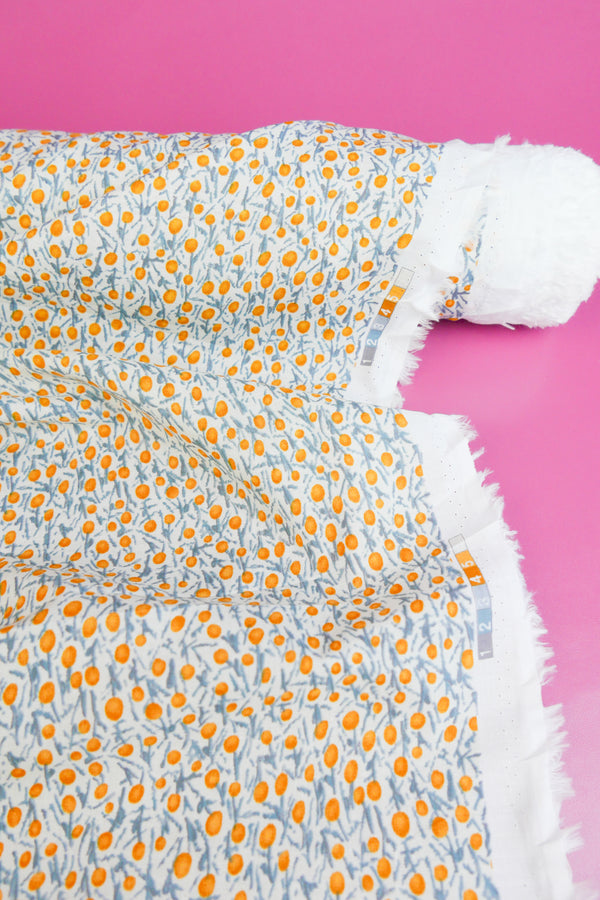 Islington - Cotton Print | Lemon