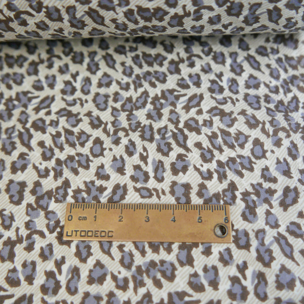 Kimberley - Cotton Poplin Print | Taupe #2 Remnant (2.5M)