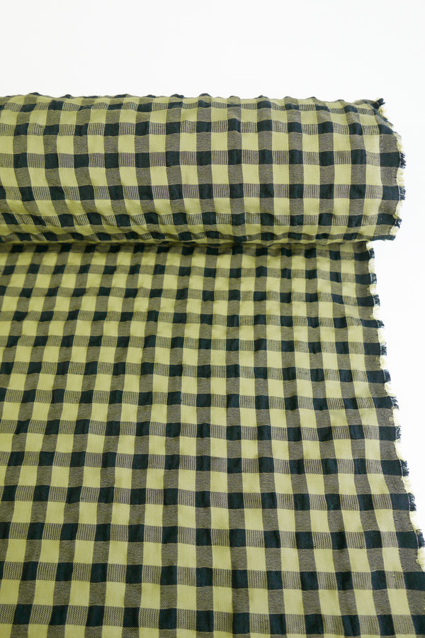 Vienna - Linen Cotton Seersucker | Fennel