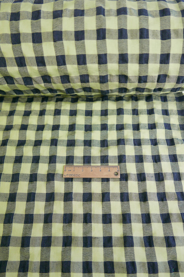 Vienna - Linen Cotton Seersucker | Fennel