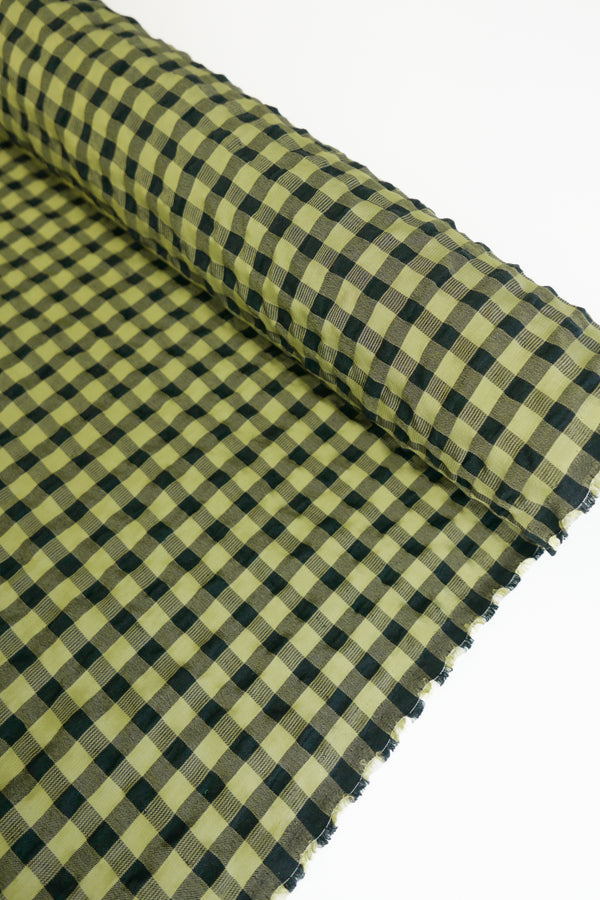 Vienna - Linen Cotton Seersucker | Fennel