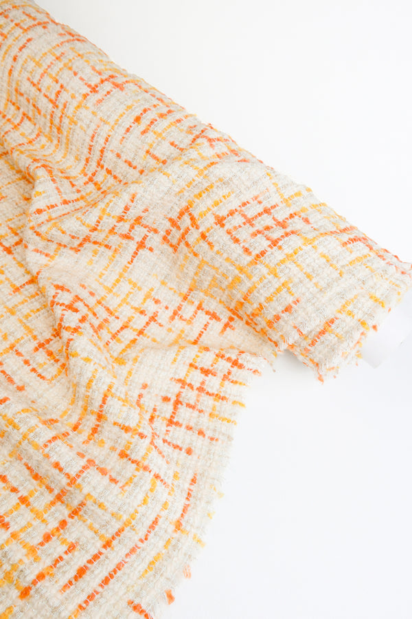 Diana - Wool Lurex Chenille Tweed