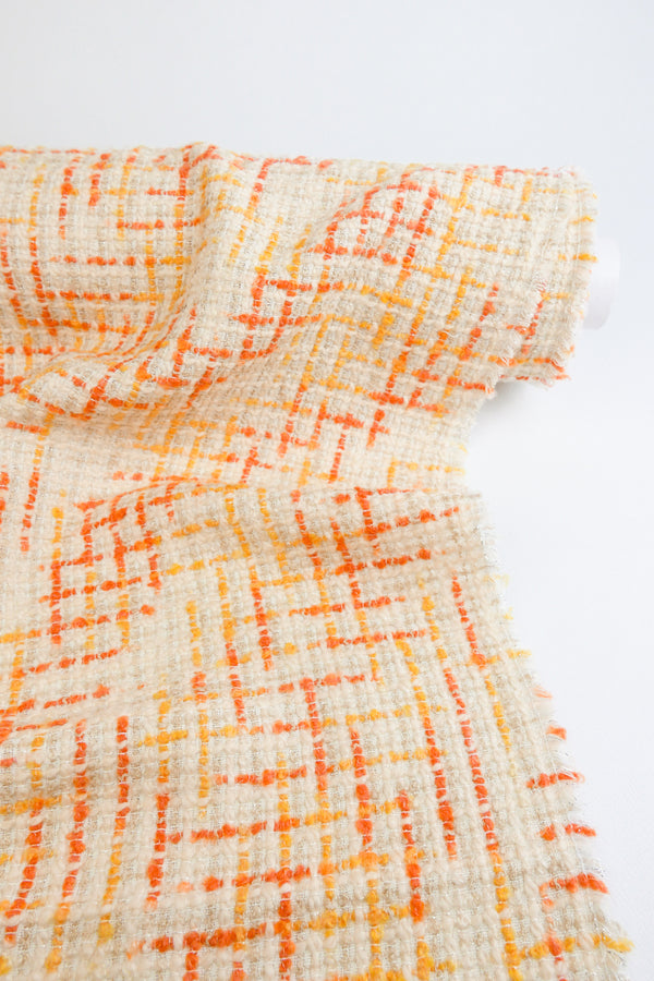 Diana - Wool Lurex Chenille Tweed