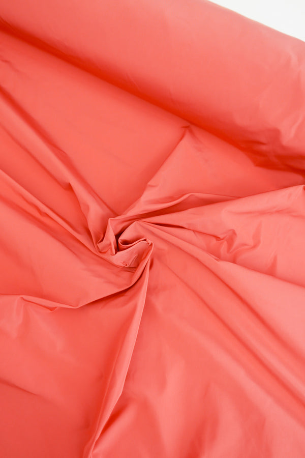 Aqua - Memory Yarn Taffeta | Papaya