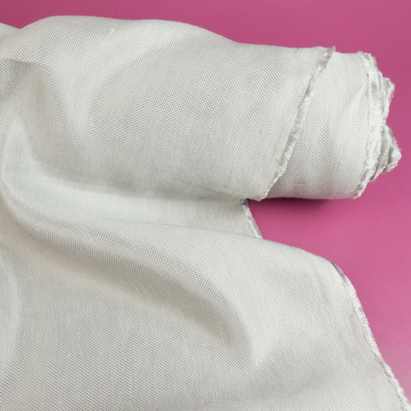 Damyana - Honeycomb Filament Linen | Silver (LAST CUT - 1M)