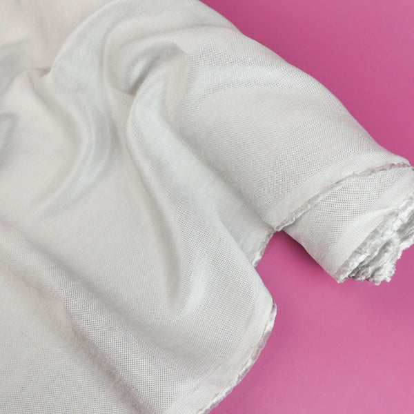 Damyana - Honeycomb Filament Linen | Silver (LAST CUT - 1M)