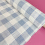 Babette - Checked Linen | Baby Blue