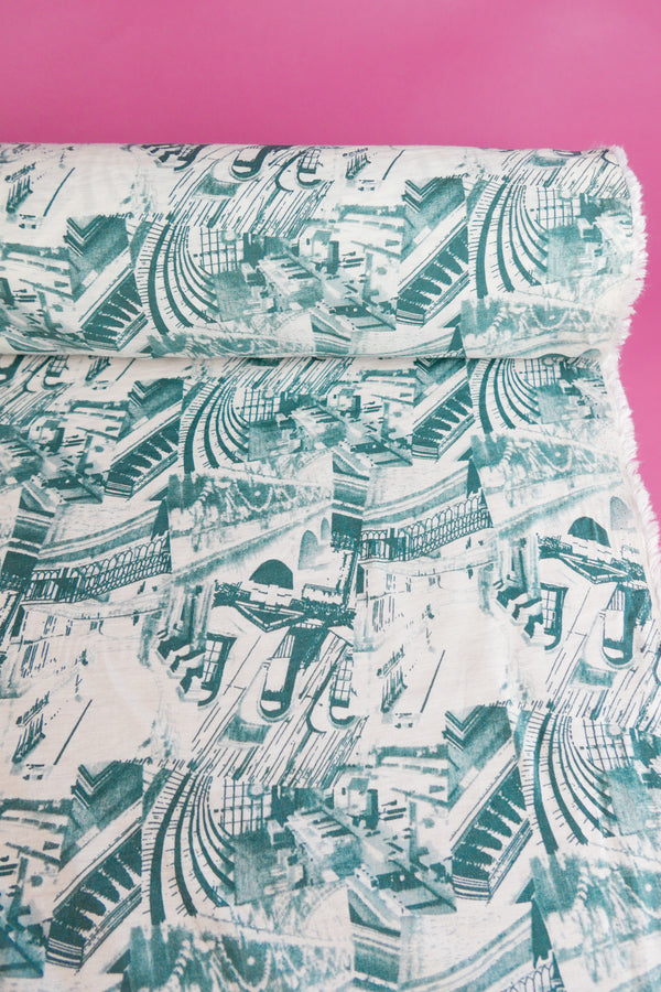 Amsterdam - Printed Viscose | Jade