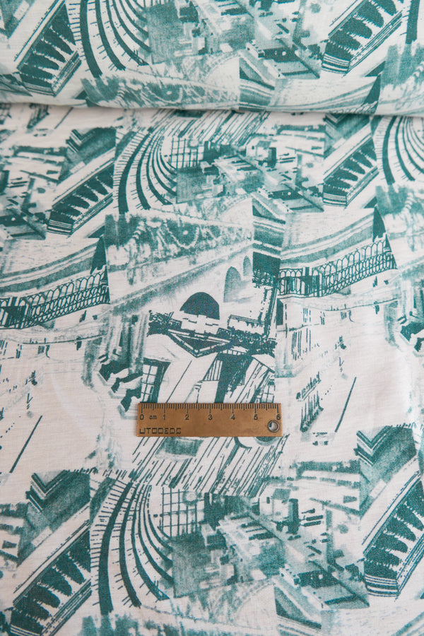 Amsterdam - Printed Viscose | Jade