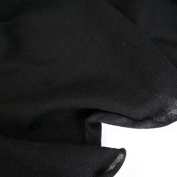 Francesca - Japanese Merino Knit | Black (LAST CUT - 1.9M)