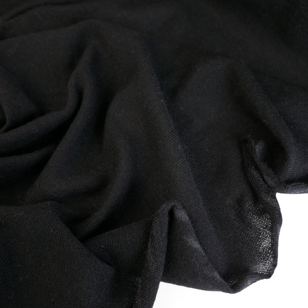 Francesca - Japanese Merino Knit | Black (LAST CUT - 1.9M)