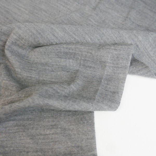 Italian Merino Superfine Jersey | Grey Marle