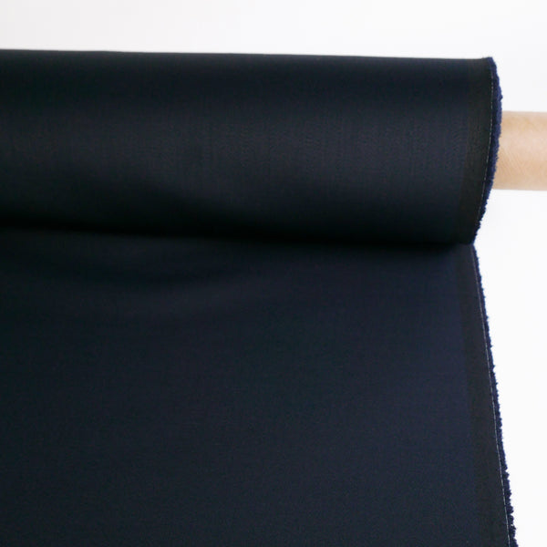 Adrienne - Virgin Wool Sateen | Midnight