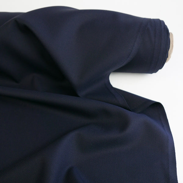 Oxford Suiting - Japanese Wool Suiting | Midnight Blue