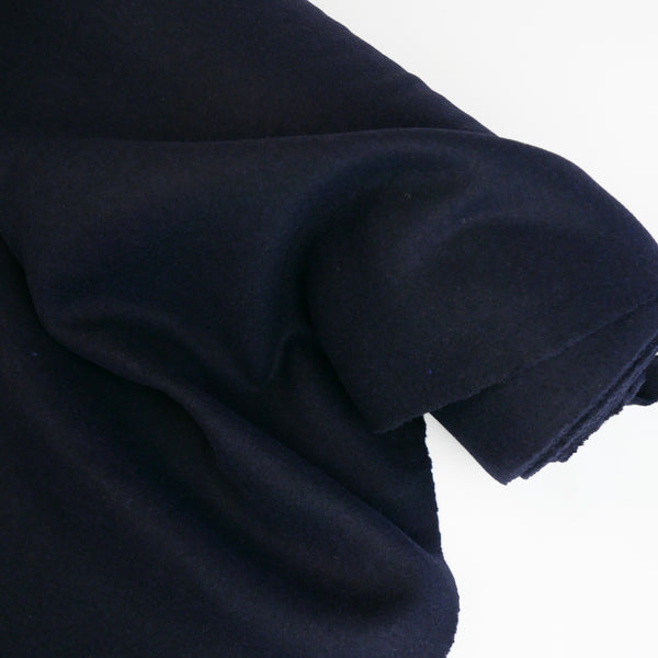 Fabio - Double Faced Boiled Wool | Deep Navy (LAST CUT- 1.3M)