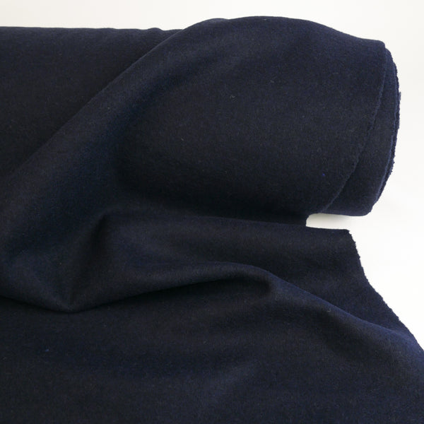 Fabio - Double Faced Boiled Wool | Deep Navy (LAST CUT- 1.3M)