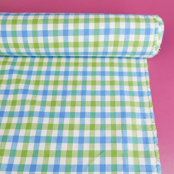 Maggie - Japanese Cotton | Lime Check