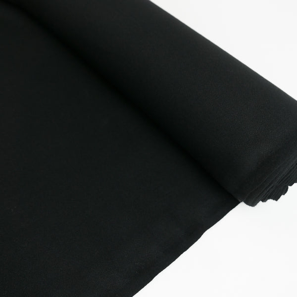 Zana - Italian Wool Crepe | Black (LAST CUT - 1M)