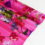 Printed Silk Habotai | Pink Bouquet