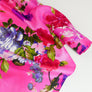 Printed Silk Habotai | Pink Bouquet