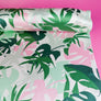 Monstera - Printed Silk Satin | Lime