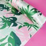 Monstera - Printed Silk Satin | Lime