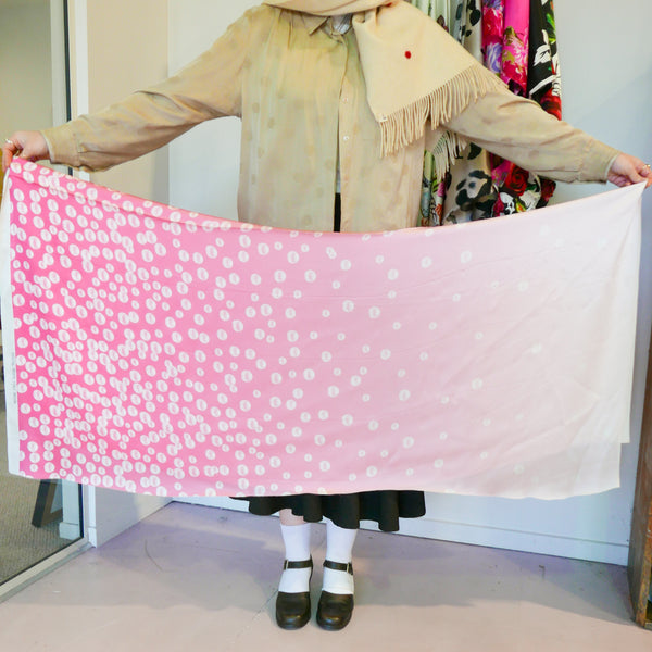 Italian Printed Silk Satin | Pink Pearl
