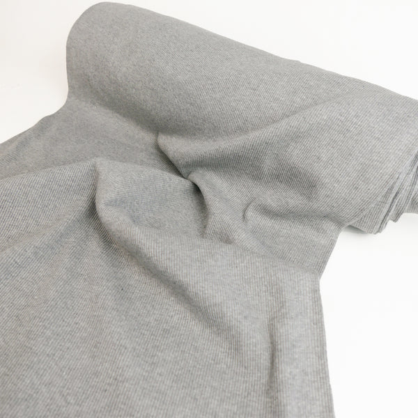 Australian Combed Cotton Ribbing | Grey Marle