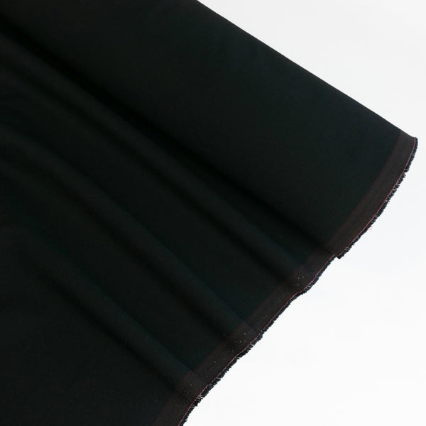Madrid - Two-Way Stretch Merino Suiting | Raven (LAST CUT - 1.5M)