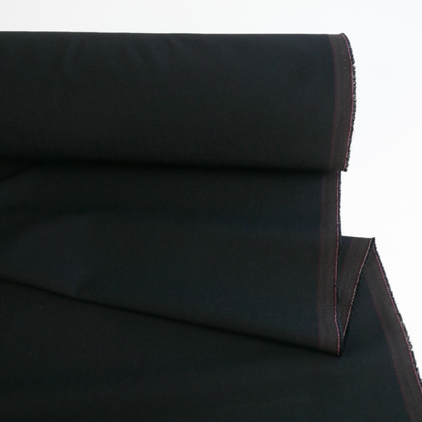 Madrid - Two-Way Stretch Merino Suiting | Raven (LAST CUT - 1.5M)