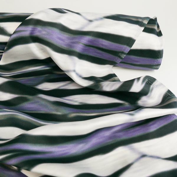 Printed Silk Satin | Chrome