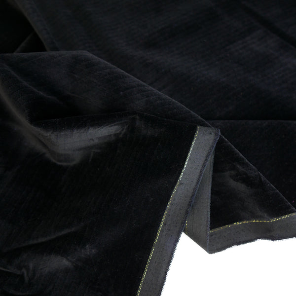 Korean Corded Velvet | Onyx