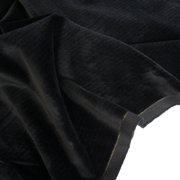 Korean Corded Velvet | Onyx