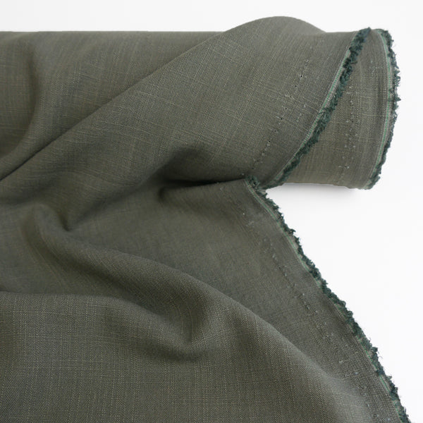 Christina - Yarn Dyed Linen | Olive Remnant (2.8M)