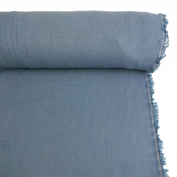 Christina - Yarn Dyed Linen | Denim Blue