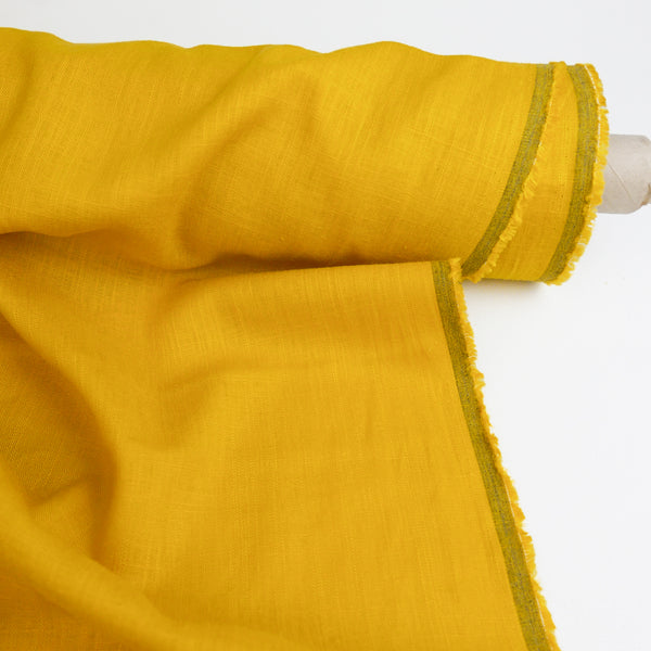 Korean Crosshatch Linen | Marigold
