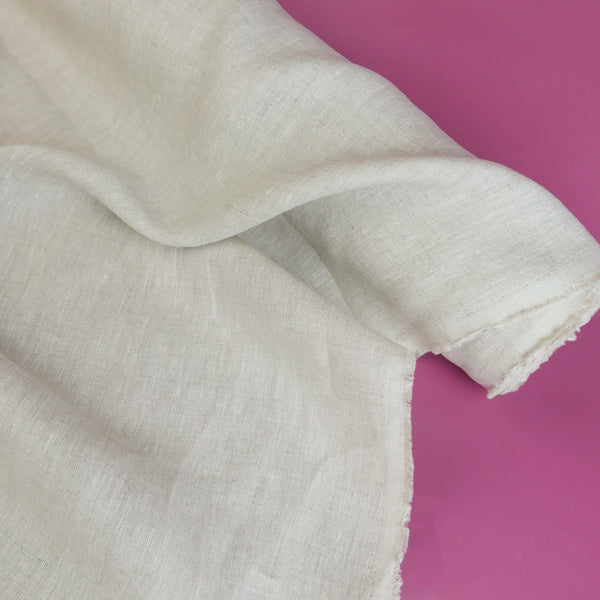 Korean Crosshatch Linen | Natural
