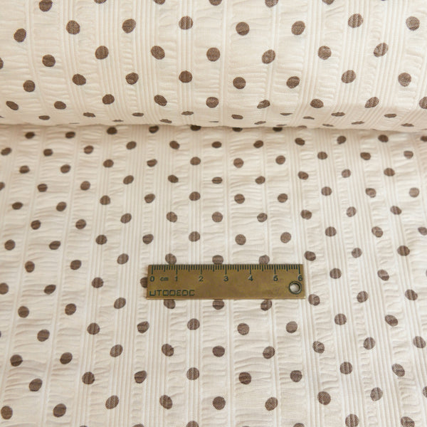Paloma - Printed Seersucker Cotton | Tiramisu