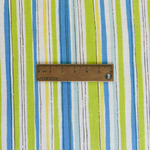 Beach Stripe - Printed Linen | Citrus