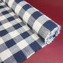 Babette - Checked Linen | Navy