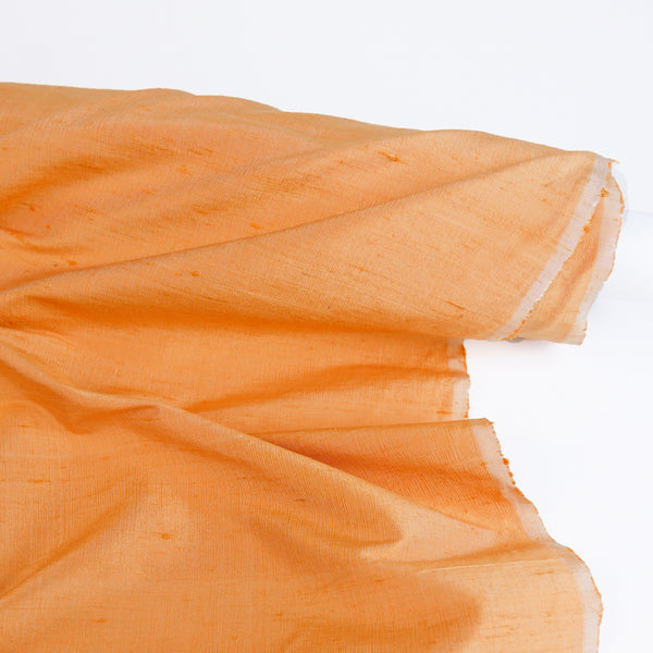 Indian Shot Silk Dupion | Apricot