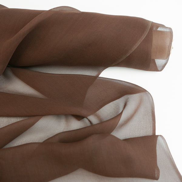 Indian Silk Georgette | Mocha