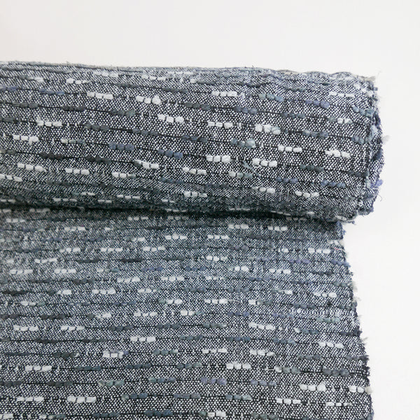 Indian Pure Silk Bouclé | Smoke (LAST CUT)