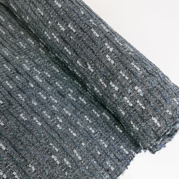 Indian Pure Silk Bouclé | Smoke (LAST CUT)