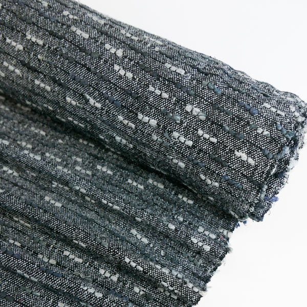 Indian Pure Silk Bouclé | Smoke (LAST CUT)