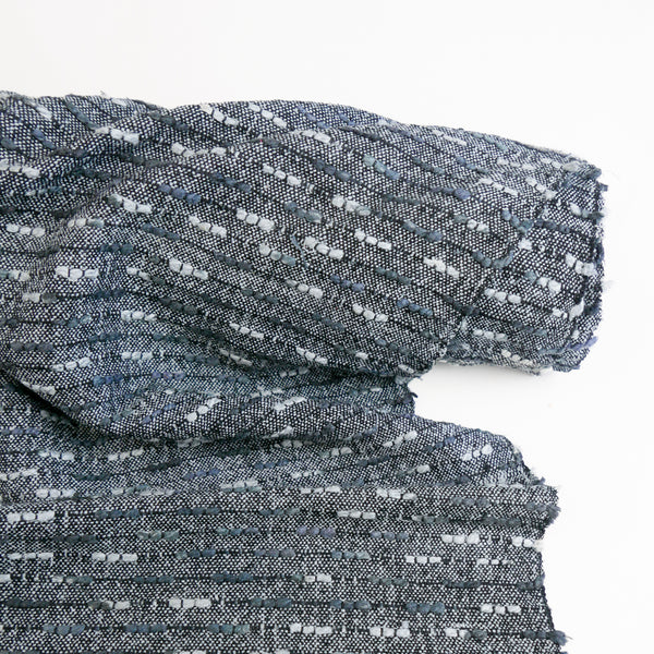 Indian Pure Silk Bouclé | Smoke (LAST CUT)