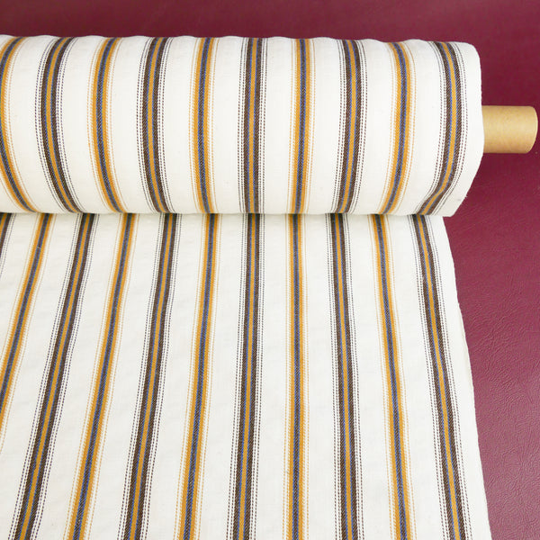 William - Japanese Cotton Jacquard Stripe | Gold